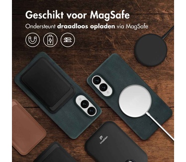 Accezz Vintage Leather Magsafe Backcover