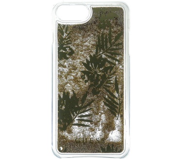 Guess Liquid Glitter Hard Case Palm Spring iPhone 7 (4.7") - Goud