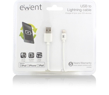 Ewent EW9908 USB naar Lightning kabel