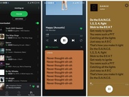Songteksten op Spotify. Bron: Android Police