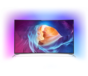 Philips 65PUS8700 Zilver, Zwart
