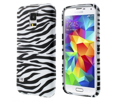 Kees KEES Zebra Print Gel Hoesje Samsung Galaxy S5
