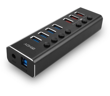 Lindy 4 Port USB 3.0 Hub with 3 Quick Charge 3.0 Ports