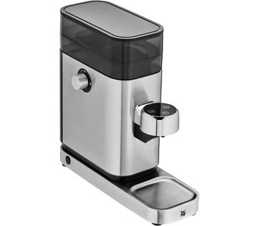 WMF Lumero Elektrische espressomolen, 150 W, led-touch-knoppen, 40 graden maaltijd, koffiemeelhouder, Cromargan roestvrij staal, mat