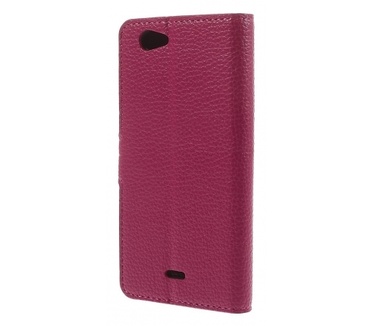 Kees Lederlook Portemonnee Hoesje Wiko Highway Signs - Roze