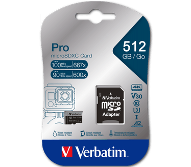 Verbatim Pro U3 MicroSDXC 512GB