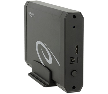 Delock 42591. Opslag schijfgrootte: 3.5", Ondersteunde opslagstationinterfaces: SATA III. USB-versie: 3.1 (3.1 Gen 2), USB-connectortype: Micro-USB B, Geslacht USB-connector: Vrouw. Producttype: HDD enclosure, Kleur van het product: Zwart. Chipset: Asmedi