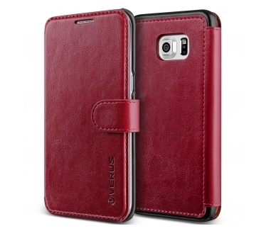 Verus Layered Dandy Samsung Galaxy S6 edge Plus leather case - Wine/Black