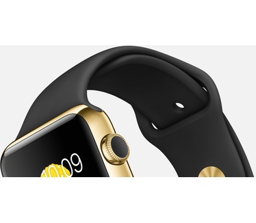 Apple Watch Edition (geelgouden pin, 42mm) Zwart (Zwart)