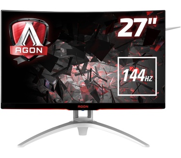 AOC AG272FCX Zilver, Zwart
