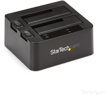 Startech.com USB 3.1 (10Gbps) dubbel harddisk docking station voor 2,5 en/of 3,5" SATA SSD/HDD Zwart