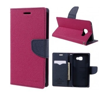 Mercury Samsung Galaxy A5 (2016) Fancy Diary Wallet Case - TPU frame - Rose