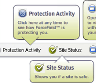 ZoneAlarm ForceField toolbar (410 pix)