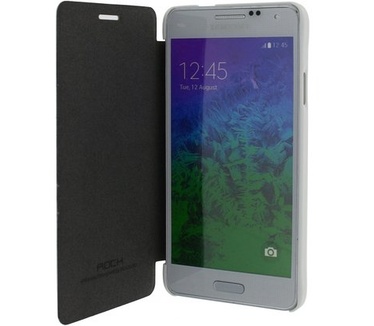 Rock Leather Case Samsung Galaxy Alpha (UNI Serie White)