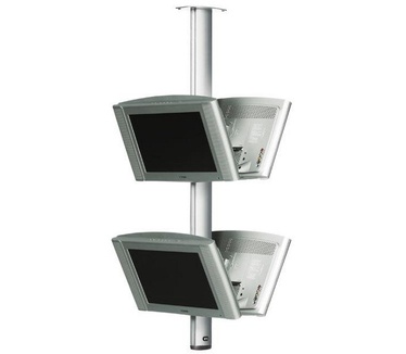 SMS Smart Media Solutions SMS Flatscreen CL ST1200 - Montageset (plafondplaat, zuil, plafondbeugel), TV-accessoires, Zilver