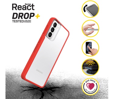 Otterbox React Series voor Samsung Galaxy S21+ 5G, Power Red