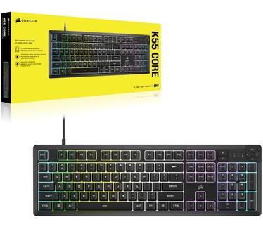 Corsair K55 Core RGB, Qwertz DE, Zwart