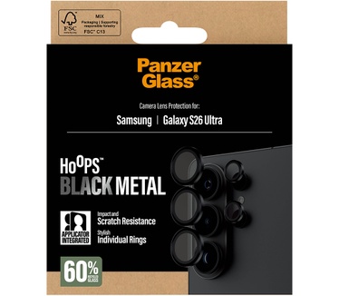 PanzerGlass PanzerGlass® Hoops® Camera Lens Protector Black Samsung Galaxy S26 Ultra
