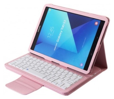qMust Samsung galaxy Tab S3 9.7 Bluetooth Keyboard Case - Pink