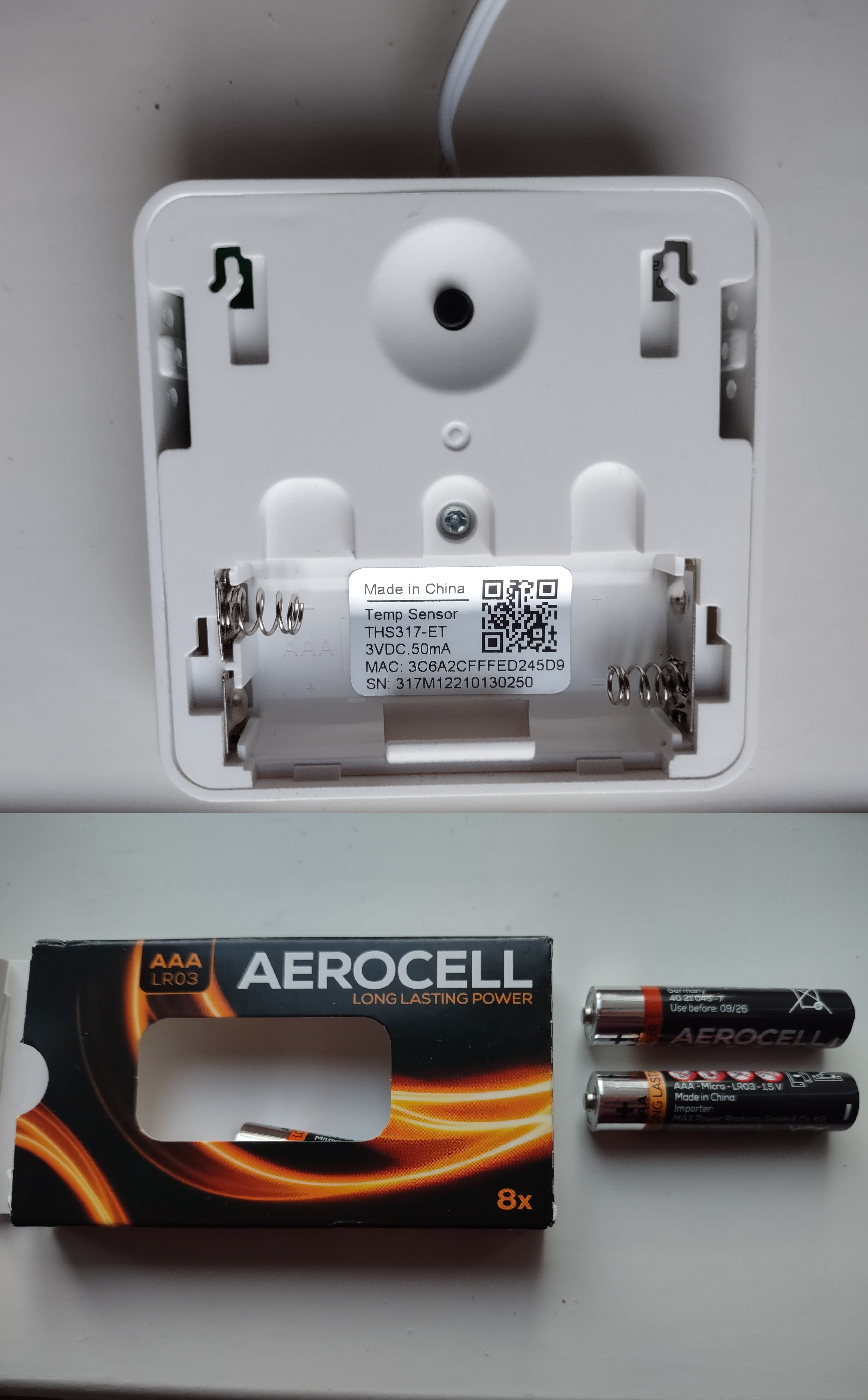 Owon THS 317ET ZigBee Temperature Sensor with Probe Antonio di