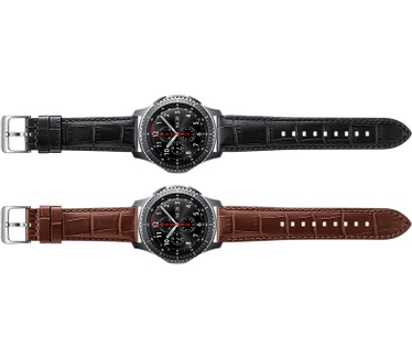 Samsung Gear S3 Classic / S3 Frontier Crocodile Grain Lederen-Armband - Brown