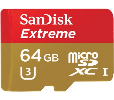 Sandisk 64GB Extreme microSDXC U3/Class 10