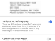 Google Assistant stembevestiging aankopen