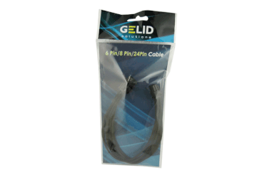 Gelid Solutions Gelid Solutions 6-Pin (VGA)Extension Cable - Sleeved Black 30CM