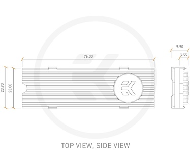EK Water Blocks EK-M.2 NVMe Heatsink - Purple