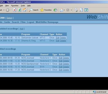 WebShifter screenshot (resized)