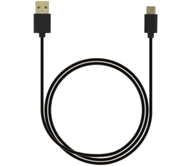 Grab 'n Go USB-C naar USB-A kabel 1m - Zwart