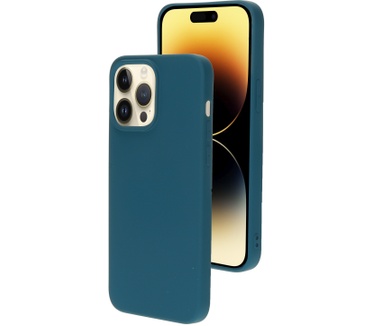 Mobiparts Silicone Cover Apple iPhone 14 Pro Max Blueberry Blue