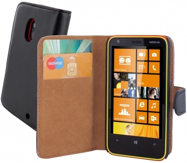 Mobiparts Mobiparts Classic Wallet Case Nokia Lumia 620 Black