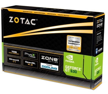 Zotac GeForce GT 630 ZONE Edition 1GB