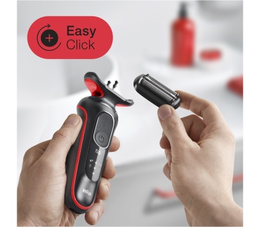 Braun Series 5 50-R1000s Elektrisch Scheerapparaat, Rood