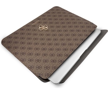 Guess 4G Metal Laptop Sleeve voor o.a. Notebooks (13") - Bruin Bruin