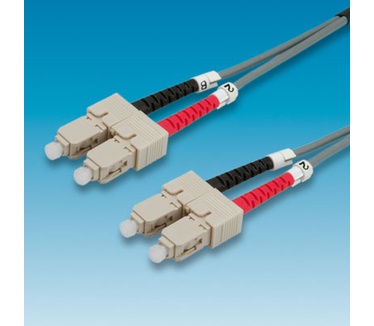 Roline FO cable 50/125µm, SC/SC, Grey, 5m