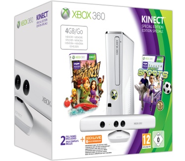 Microsoft Xbox 360 Slim 4GB + Kinect bundel (Limited Edition Casper)