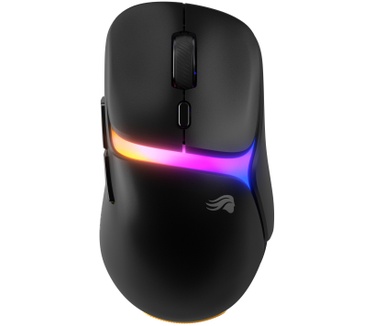 Glorious Glorious Gaming - draadloze gamingmuis Model D3 - Uitwisselbaar InfinitePlay-batterijsysteem, 8k polling, 130M click optische schakelaars, licht gewicht van 69 g, 30K DPI optische sensor, RGB - Zwart