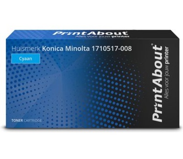 PrintAbout Huismerk Konica Minolta 1710517-008 Toner Cyaan