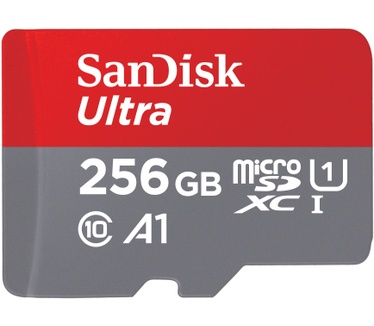 Sandisk Ultra microSDXC Class 10 UHS-I A1 UHS Class 1 256GB + SD-adapter