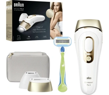 Braun PL5152. Kleur van het product: Goud, Wit, Haarverwijderingstechnologie: IPL. Stroombron: AC