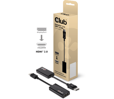 Club 3D DisplayPort 1.2 to HDMI 2.0 UHD Active Adapter