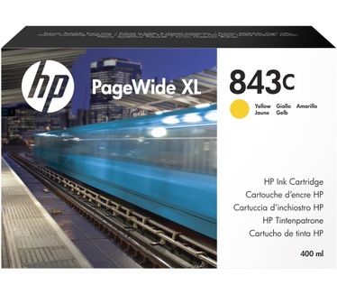 HP 843C PageWide XL gele inktcartridge, 400 ml
