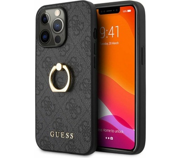 Guess 4G Ring Back Case - Apple iPhone 13 Pro (6.1") - Grijs Grijs
