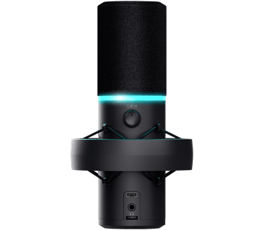 Trust Gaming GXT 255+ Onyx Professionele Microfoon met Arm, Cardioïde Opnamepatroon, Popfilter, USB, LED, voor Podcasten, Streamen, Opnemen, Uitzenden - Zwart