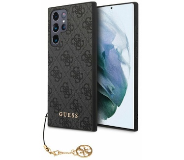Guess 4G Charms Back Cover Samsung Galaxy S23 Ultra (S918) Grijs Grijs