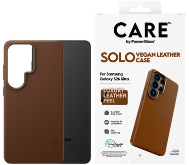 PanzerGlass CARE™ by PanzerGlass® Solo Case Brown w. Qi Samsung Galaxy S26 Ultra