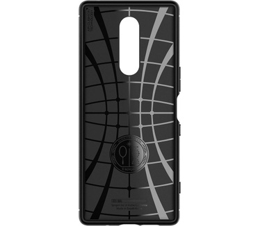 Spigen Rugged Armor Case Sony Xperia 1  Zwart