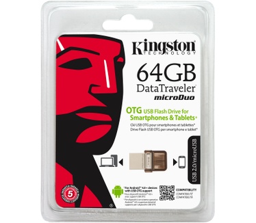 Kingston microDuo OTG 64GB Bruin